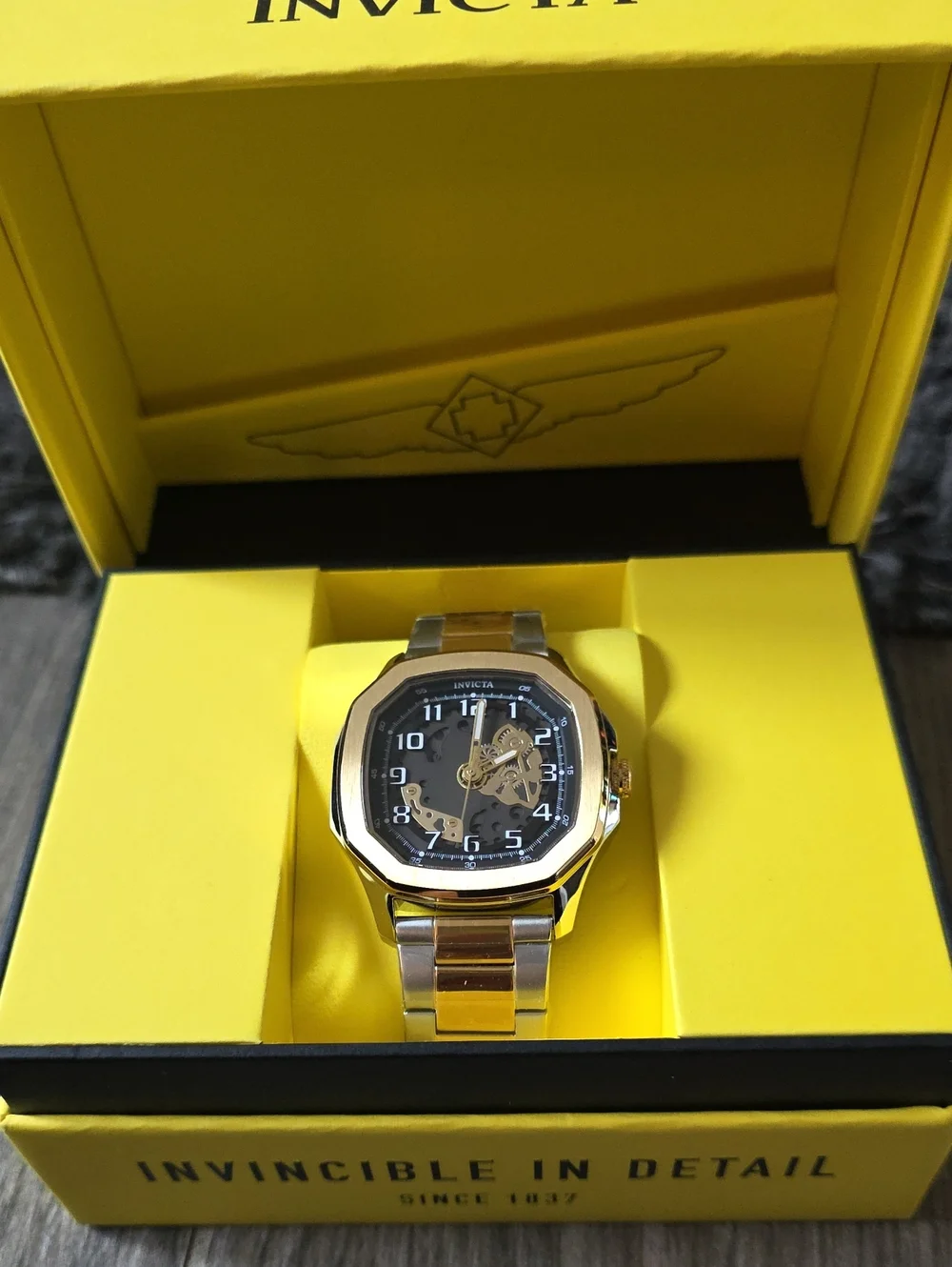 560.  Invicta S1 Rally Diablo Men's Watch - 46mm. Gold. Steel (50605)